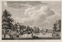 KG 16535
<br/>
Gezicht op het Binnen Spaarne te Haarlem
<br/>
<em>Anoniem NL (18de eeuw)</em>